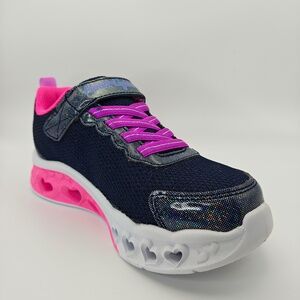 SKECHERS FLUTTER HEARTS LIGHT NAVY WITH LIGHT